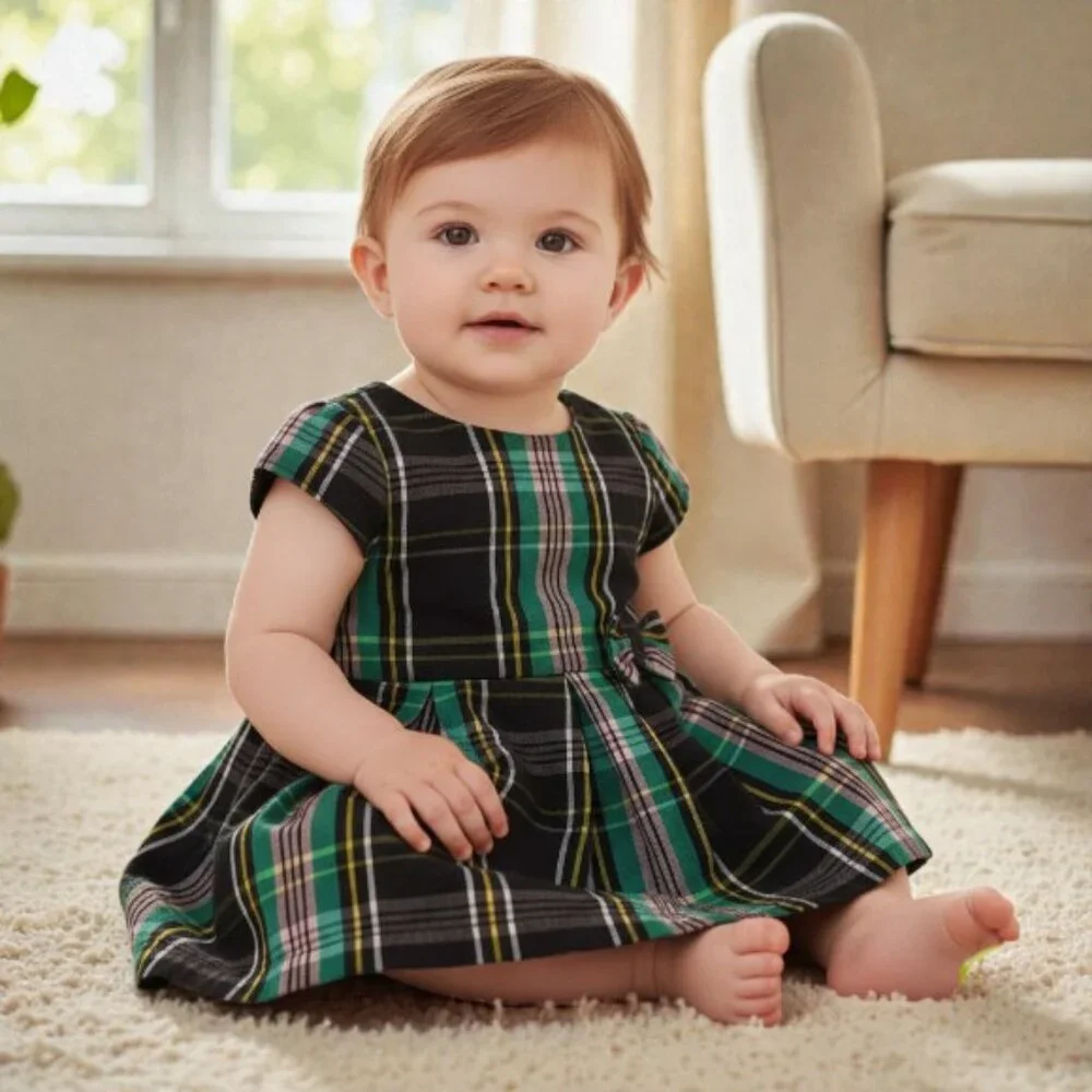 Joe Fresh Plaid Dress size 12-18 Months - Picture 11 of 11
